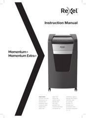 ACCO Brands Rexel Momentum Extra XP426+ Manual De Instrucciones