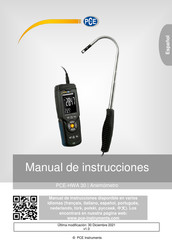 PCE Instruments PCE-HWA 30 Manual De Instrucciones