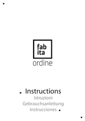 Fabita ordine Instrucciones