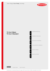 Fronius TU Car 4 Standard Instrucciones De Instalación