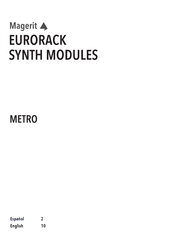 Magerit EURORACK METRO Manual De Instrucciones