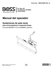 Boss Snowplow MSC23000 Manual Del Operador