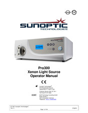 Sunoptic Technologies Xenon Pro300 Manual Del Operador