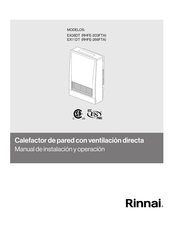 Rinnai RHFE-266FTA Manual De Instalación Y Operación