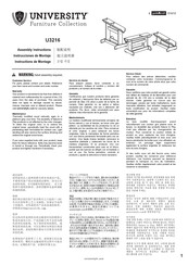 University Furniture Collection U3216 Instrucciones De Montaje