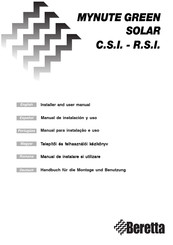 Beretta MYNUTE GREEN SOLAR 21 R.S.I. Manual De Instalacion Y Uso
