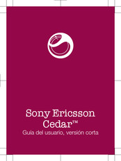 Sony Ericsson Cedar Guia Del Usuario