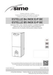 Sime ESTELLE B4 INOX ErP BE Manual De Uso, Instalación Y Mantenimiento