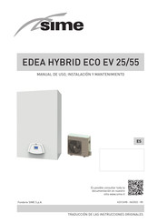 Sime EDEA HYBRID ECO EV25/55-8 Manual De Uso, Instalación Y Mantenimiento