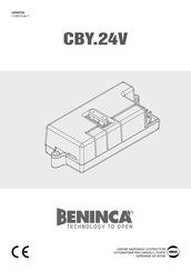 Beninca CBY.24V Manual De Instrucciones