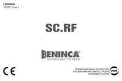 Beninca SC.RF Manual De Instrucciones