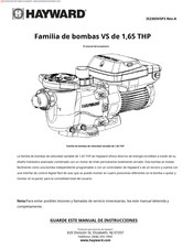 Hayward VS 1,65 THP Manual De Instrucciones