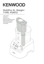 Kenwood MultiPro XL Weigh+ Instrucciones