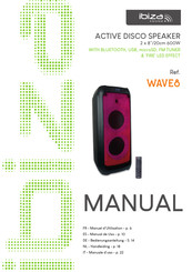 Ibiza sound WAVE8 Manual De Uso