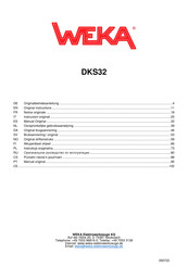 Weka DKS32 Manual Original