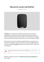 AJAX KeyPad Manual De Usuario