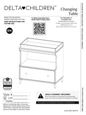 Delta Children Madison W158010-123 Instrucciones De Montaje