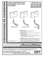 American Standard SELECTRONIC 6065.36 Serie Instrucciones De Instalación