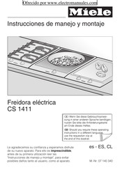 Miele CS 1411 Instrucciones De Manejo Y Montaje