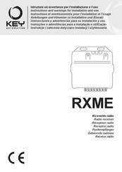 Key Automation RXME Instrucciones Y Advertencias Para Su Instalación Y Uso