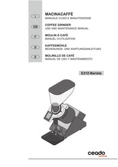 Ceado E37Z-Barista Manual De Uso Y Mantenimiento