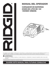 RIDGID R86049 Manual Del Operador