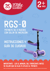 3Style Scooters RGS-0 Manual De Instrucciones Y Guía De Cocina