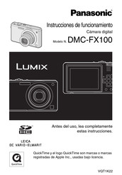 Panasonic Lumix DMC-FX100 Instrucciones De Funcionamiento