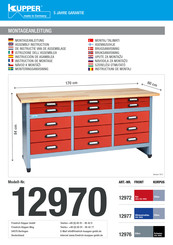 Kupper 12970 Instrucciones De Ensamblaje