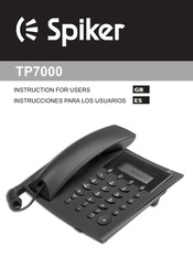 Spiker TP7000 Instrucciones Para El Usuario