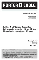 Porter Cable PCE381 Traducido De Las Instrucciones Originales