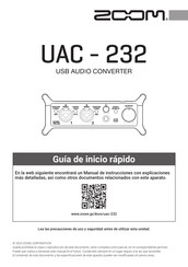 Zoom UAC-232 Guia De Inicio Rapido