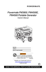 Powermate PM4500E Manual Del Propietário