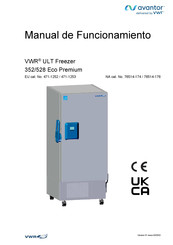 VWR avantor ULT 528 Eco Premium Manual De Funcionamiento
