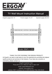 ErgoAV ERMTL1-01B Manual De Instrucciones