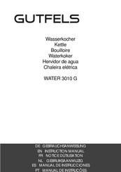 GUTFELS WATER 3010 G Manual De Instrucciones