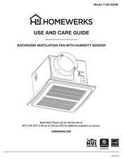 Homewerks 7136-02HW Guía De Uso Y Cuidado