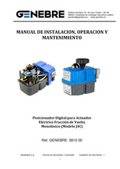 Genebre 5810 04 Manual De Instalación, Operación Y Mantenimiento