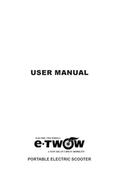 e-TWOW S2 GTS Manual De Usuario