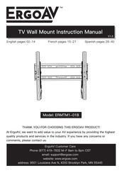 ErgoAV ERMTM1-01B Manual De Instrucciones