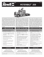 REVELL Monogram PETERBILT 359 CONVENTIONAL Instrucciones