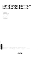 Loewe floor stand motor s.77 Instrucciones De Montaje