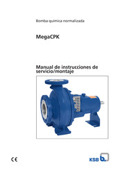 KSB MegaCPK Manual De Instrucciones De Servicio/Montaje