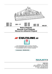 Sulky CULTURINE HR 300-17 Manual De Utilización Original