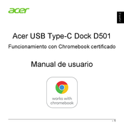 Acer USB Type-C Dock D501 Manual De Usuario
