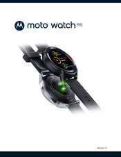 Motorola moto watch 100 Manual Del Usuario