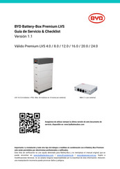 BYD Válido Premium LVS 12.0 Guía De Servicio