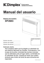 Dimplex DF2603 Manual Del Usuario