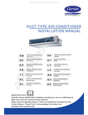 Carrier 42QSS036DS Serie Manual De Instalación