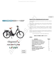 Ecobike URBAN Manual Del Usuario